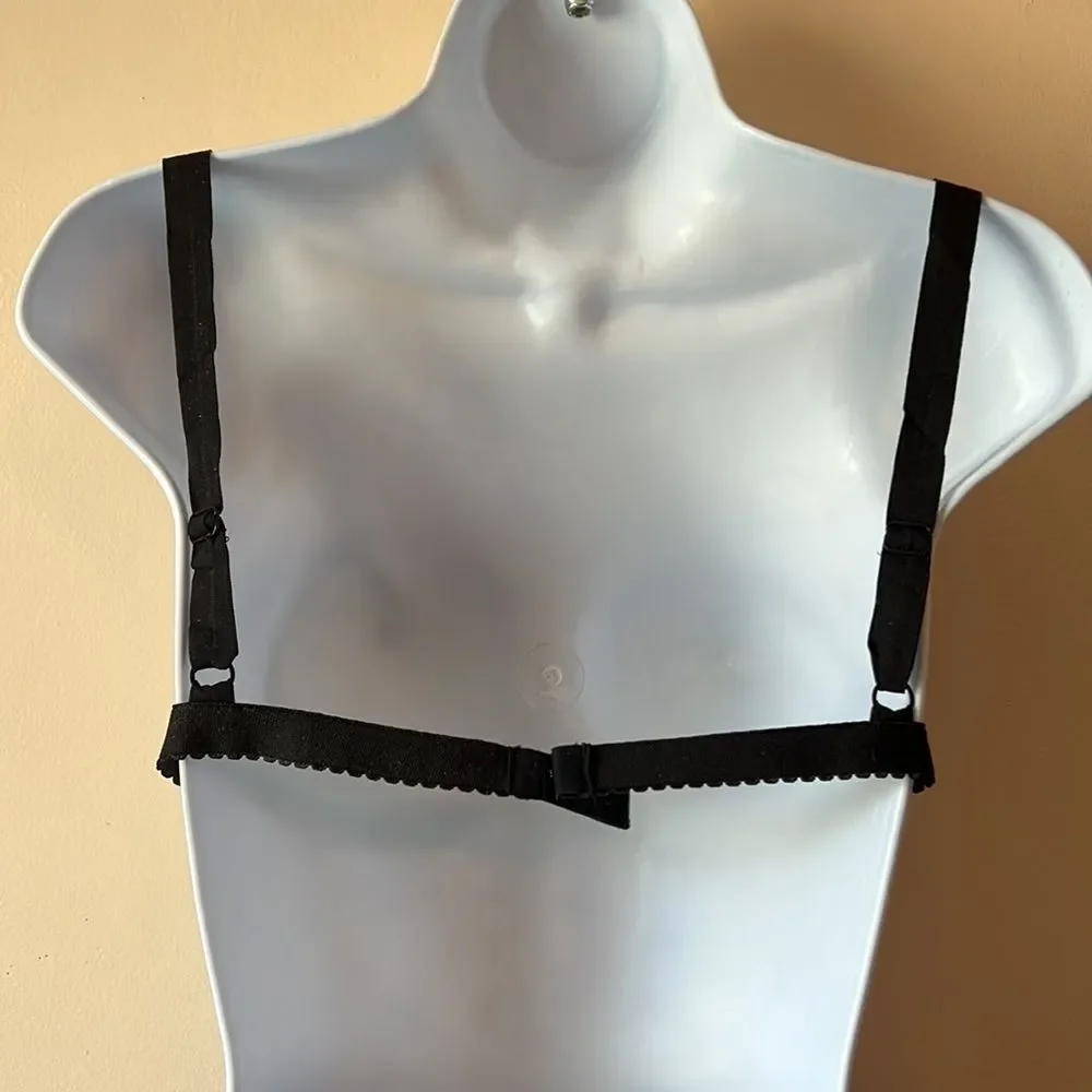 Dolls Kill Widow Velvet Silver Bralette